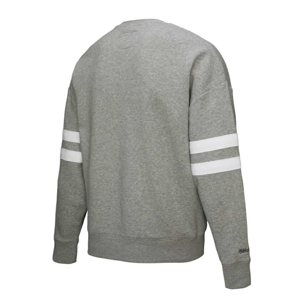 NHL Philadelphia Flyers Mitchell & Ness Women's Logo Lightweight Pullover Sweatshirt - Heather Gray