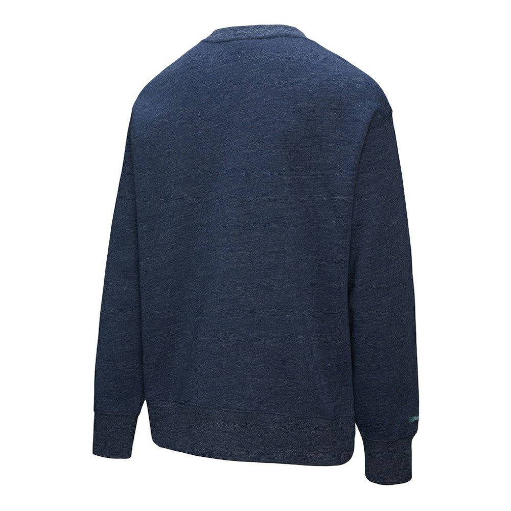 NHL Seattle Kraken Mitchell & Ness Playoff Win Fleece Pullover Sweatshirt - Deep Sea Blue