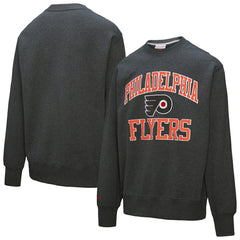 NHL Philadelphia Flyers Mitchell & Ness Playoff Win Fleece Pullover Sweatshirt - Charcoal