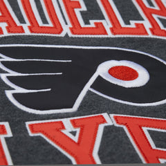 NHL Philadelphia Flyers Mitchell & Ness Playoff Win Fleece Pullover Sweatshirt - Charcoal