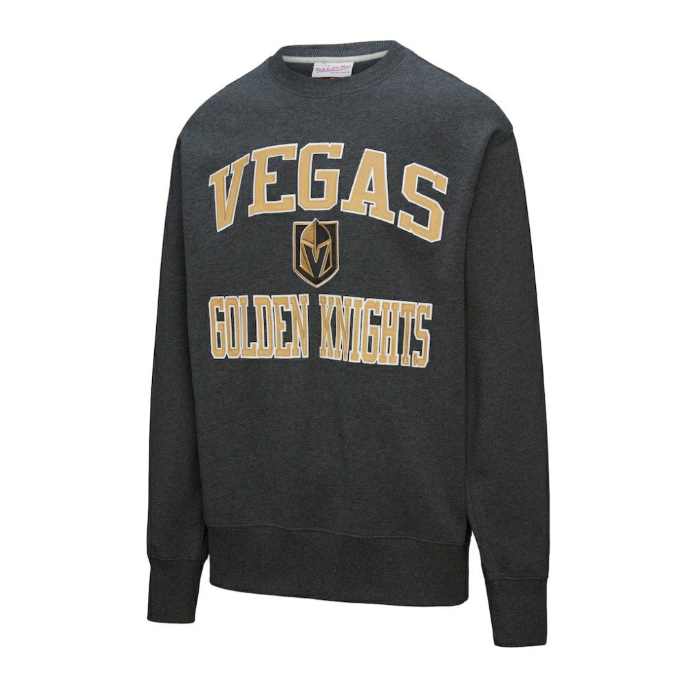 NHL Vegas Golden Knights Mitchell & Ness Playoff Win Fleece Pullover Sweatshirt - Black