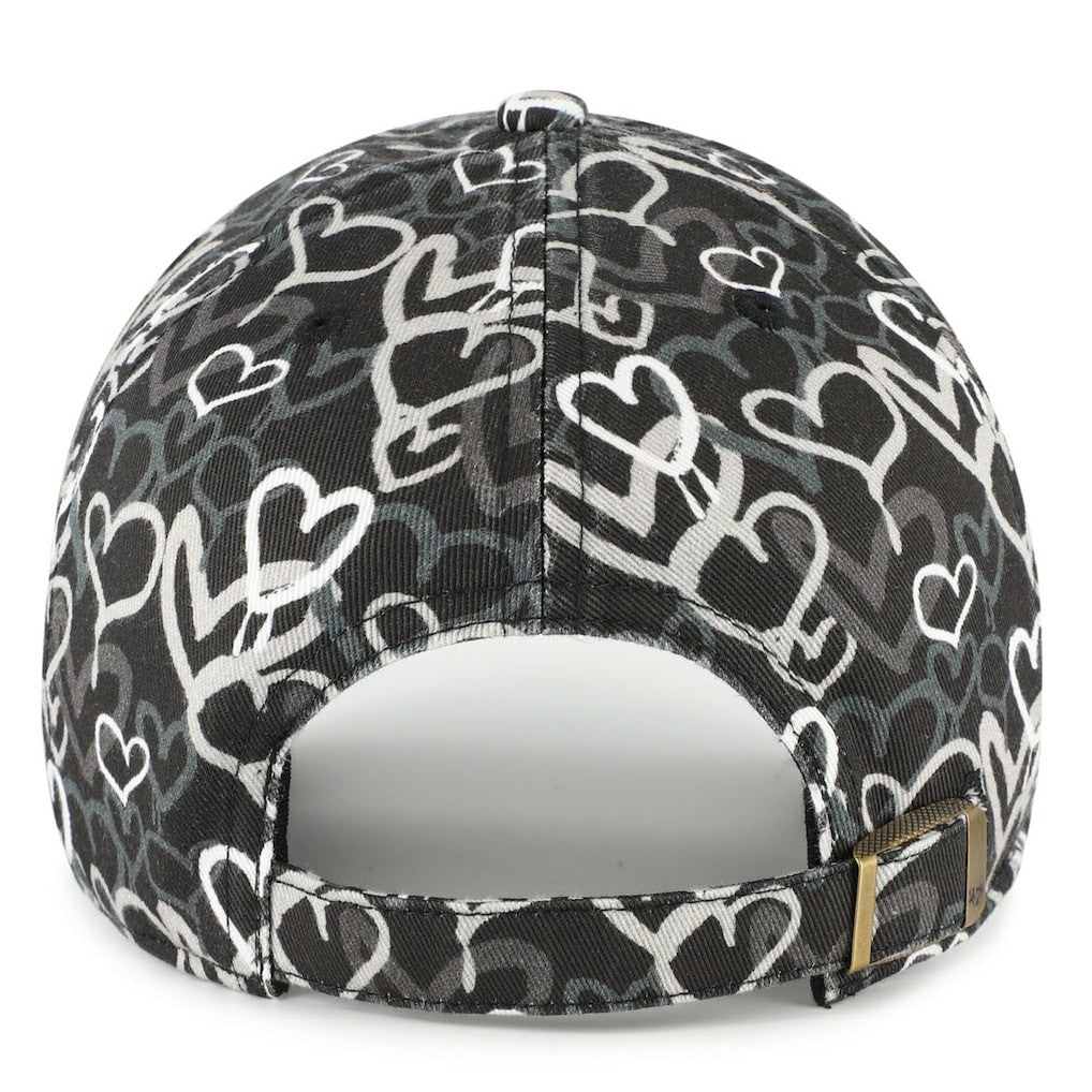 Las Vegas Raiders '47 Girls Preschool Mural Clean Up Adjustable Hat Black