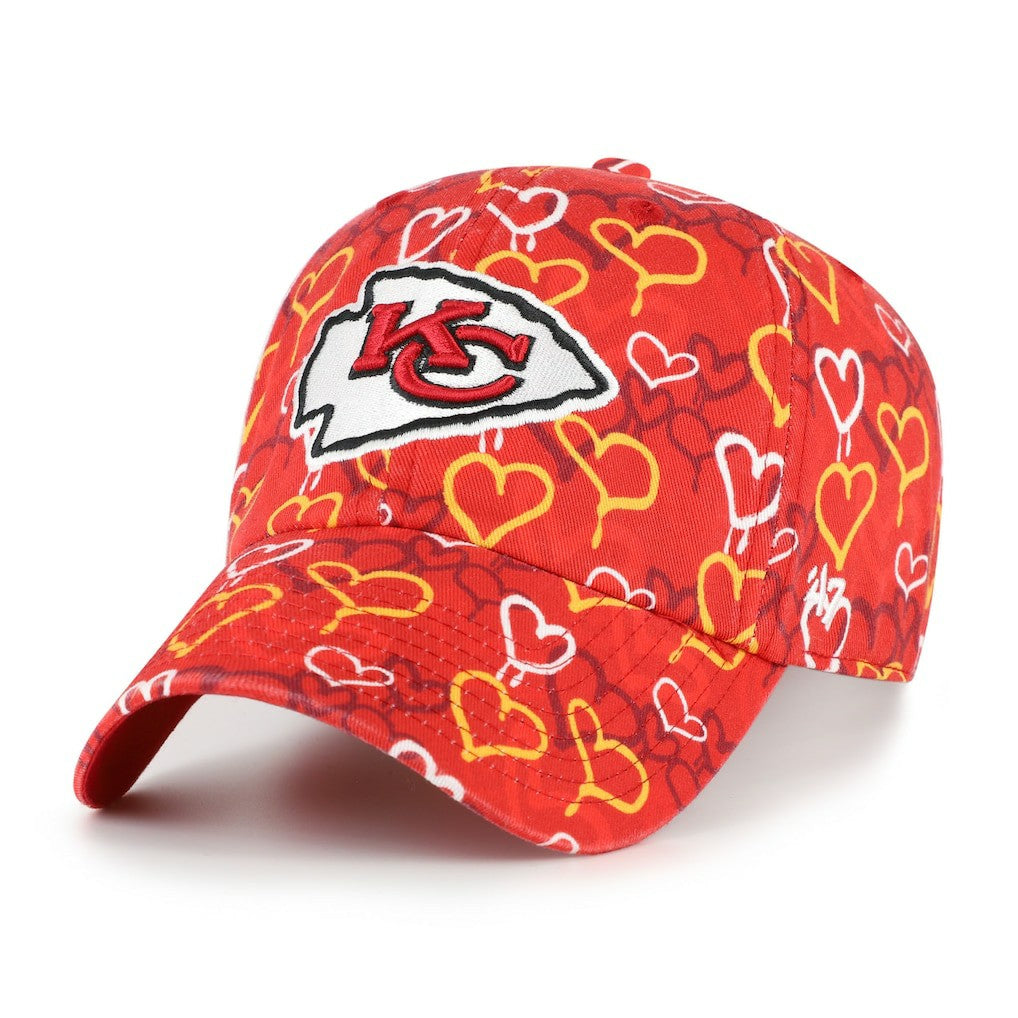 Kansas City Chiefs '47 Girls Preschool Mural Clean Up Adjustable Hat Red
