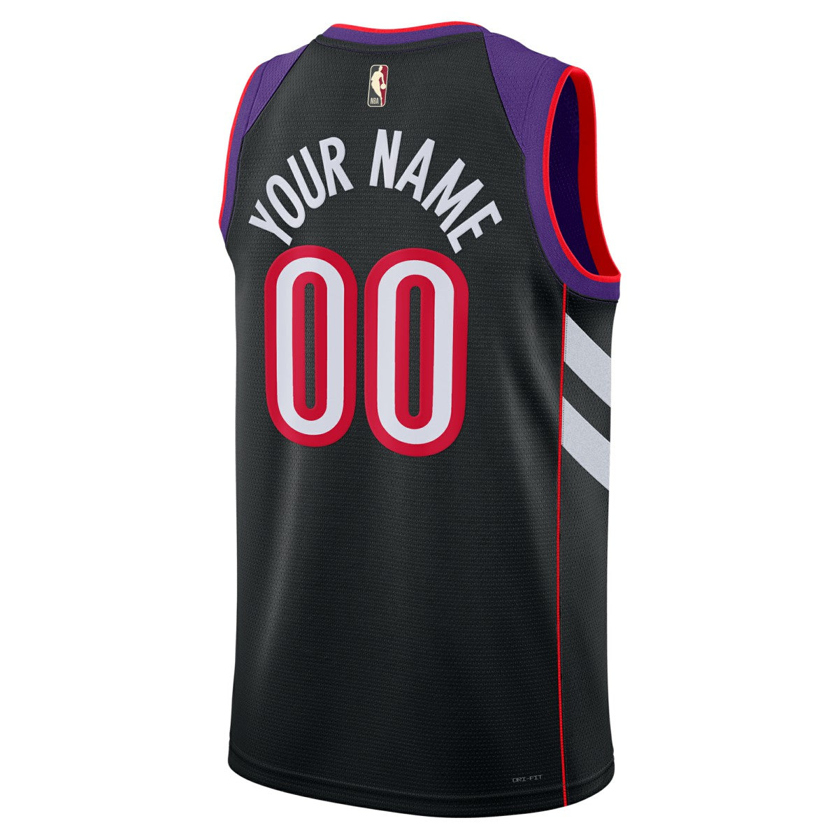 Toronto Raptors Unisex Adult Swingman Custom Jersey Classic Edition Purple