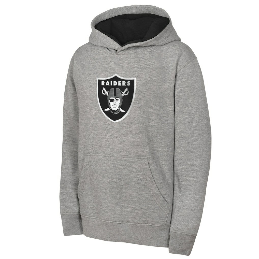 Las Vegas Raiders Outerstuff Youth Prime Hoodie Gray