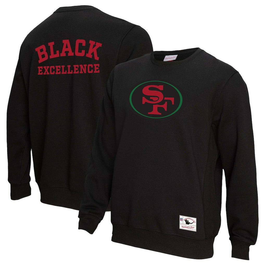 San Francisco 49ers Unisex Black Excellence Collection Icon Pullover Sweatshirt Black