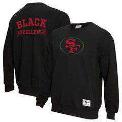 San Francisco 49ers Unisex Black Excellence Collection Icon Pullover Sweatshirt Black