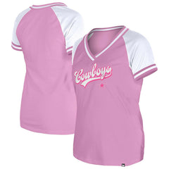 Dallas Cowboys New Era Women's Mommy & Me V-Neck T-Shirt Pink