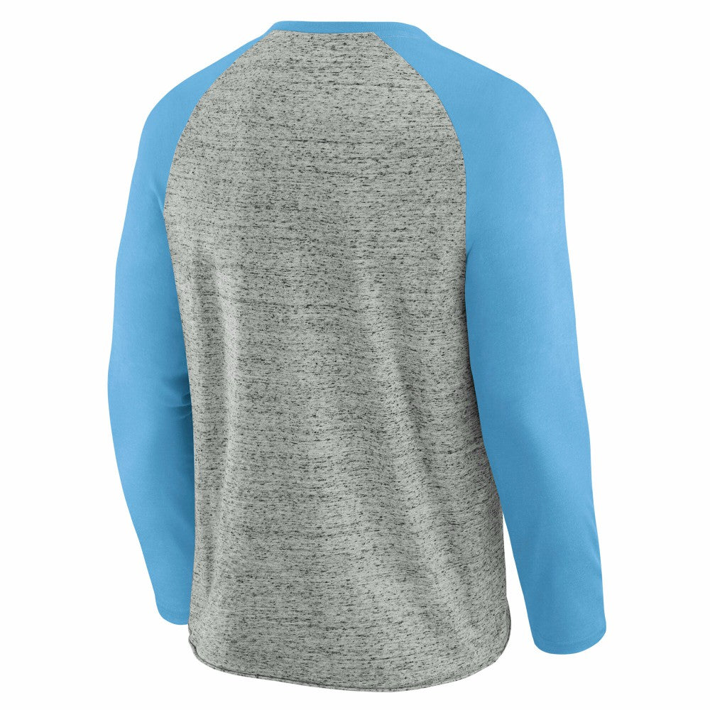 St. Louis Cardinals Darius Rucker Collection by Fanatics Raw Edge Raglan Long Sleeve Baseball T-Shirt - Heather Gray T-shirts