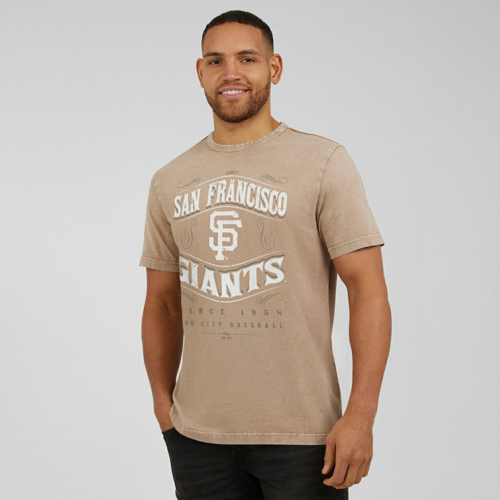 San Francisco Giants Darius Rucker Collection by Fanatics Sun Faded T-Shirt - Tan T-shirts