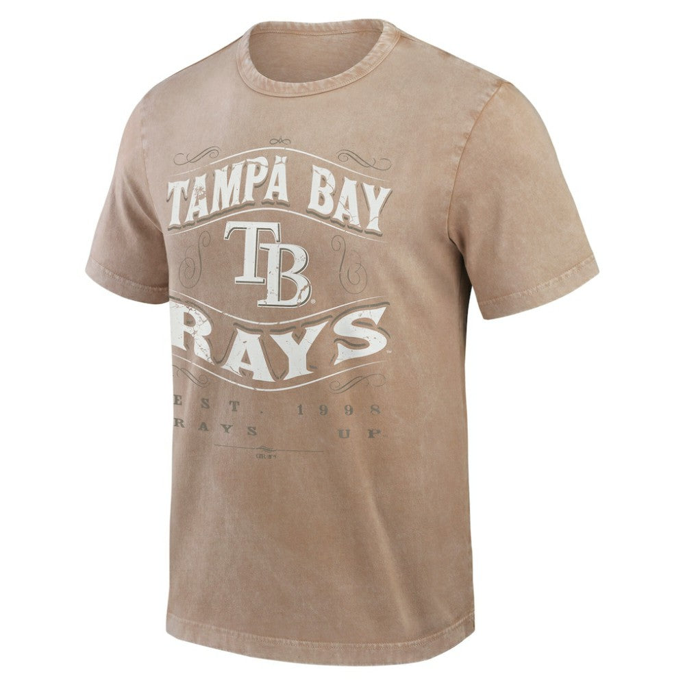 Tampa Bay Rays Darius Rucker Collection by Fanatics Sun Faded T-Shirt - Tan T-shirts