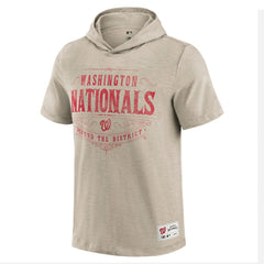 Washington Nationals Darius Rucker Collection by Fanatics Distressed Hoodie T-Shirt - Tan Hoodies