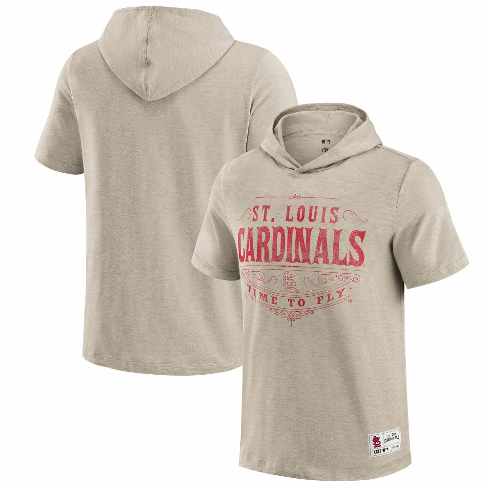 St. Louis Cardinals Darius Rucker Collection by Fanatics Hooded T-Shirt - Tan T-shirts