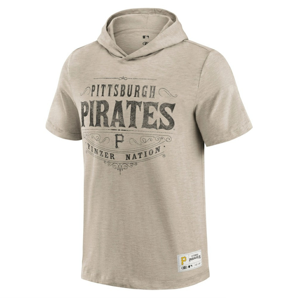 Pittsburgh Pirates Darius Rucker Collection by Fanatics Hooded T-Shirt - Tan T-shirts
