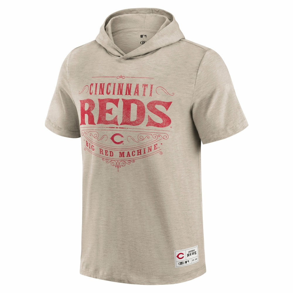 Cincinnati Reds Darius Rucker Collection by Fanatics Hooded T-Shirt - Tan T-shirts
