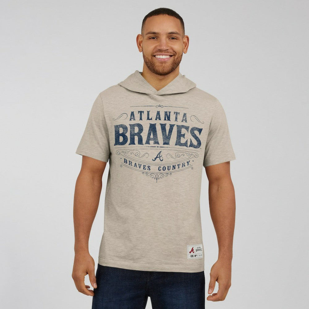 Atlanta Braves Darius Rucker Collection by Fanatics Hooded T-Shirt - Tan T-shirts