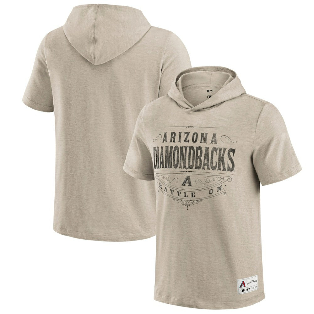 Arizona Diamondbacks Darius Rucker Collection by Fanatics Hooded T-Shirt - Tan T-shirts
