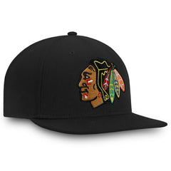NHL Chicago Blackhawks Fanatics Core Fitted Hat - Black