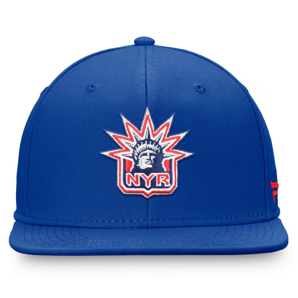 NHL New York Rangers Fanatics Team Logo Fitted Hat - Royal