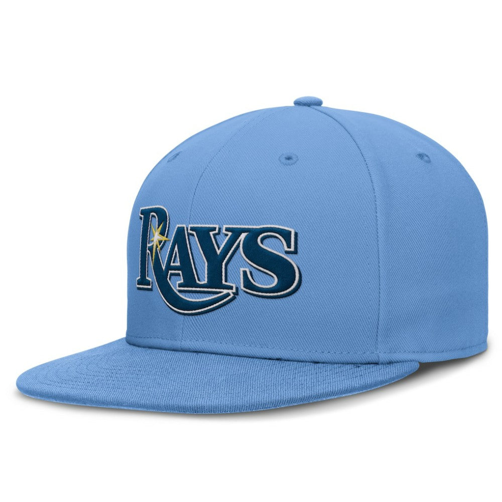 Tampa Bay Rays Nike True Round Bill Performance Fitted Hat - Light Blue Hats