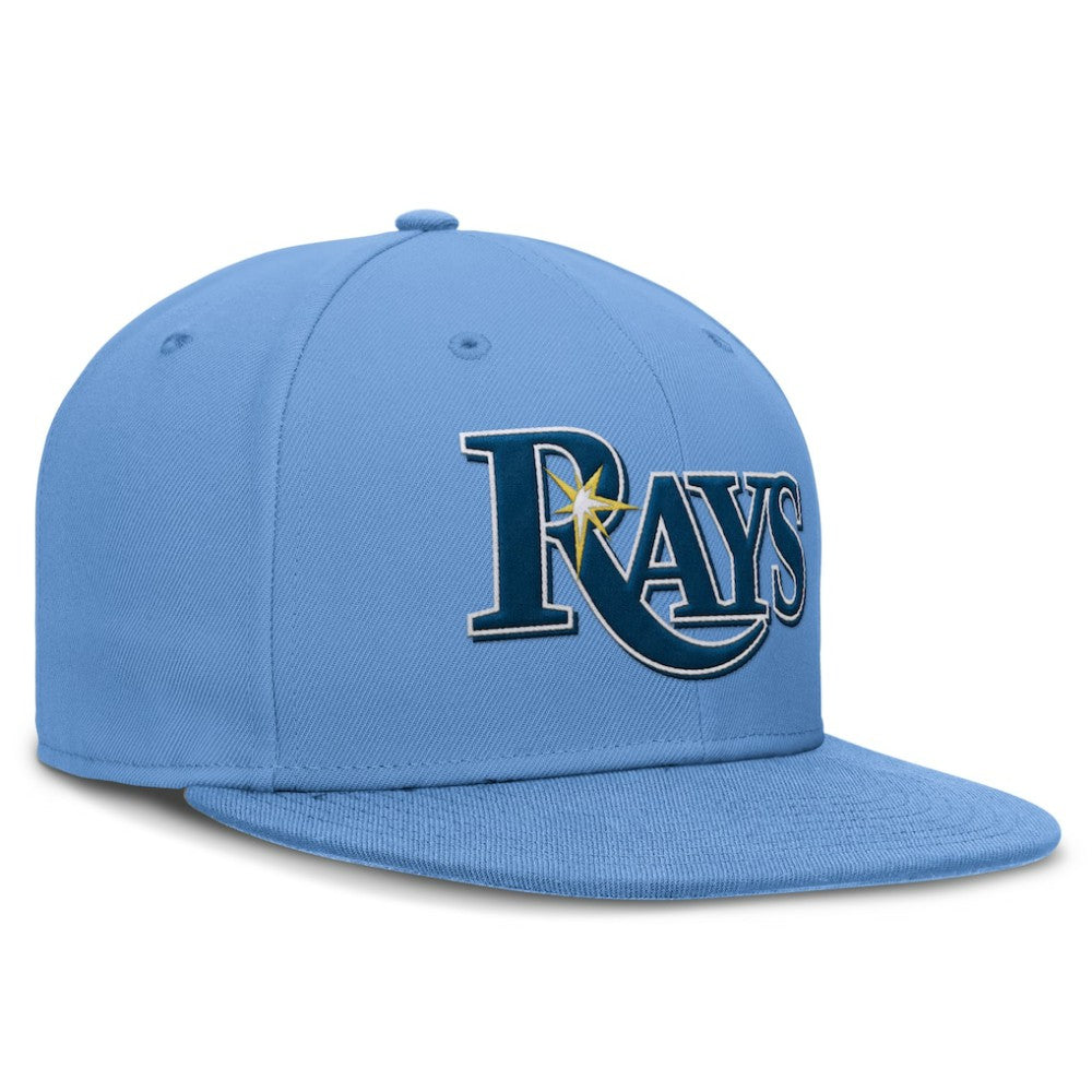 Tampa Bay Rays Nike True Round Bill Performance Fitted Hat - Light Blue Hats