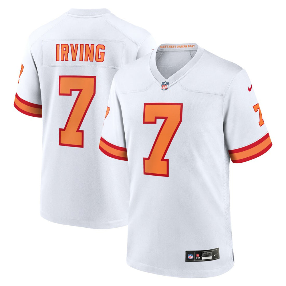 Bucky Irving '76 Tampa Bay Buccaneers Game Jersey White