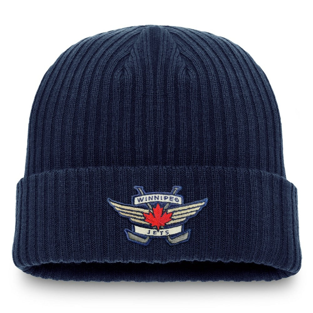 NHL Winnipeg Jets Fanatics Component Cuffed Knit Hat - Navy