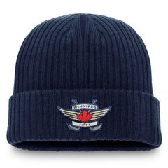NHL Winnipeg Jets Fanatics Component Cuffed Knit Hat - Navy