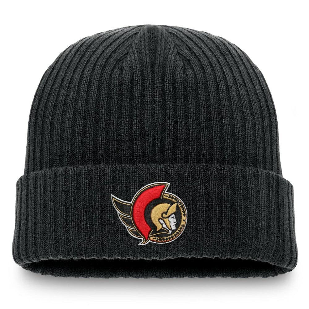 NHL Ottawa Senators Fanatics Component Cuffed Knit Hat - Black