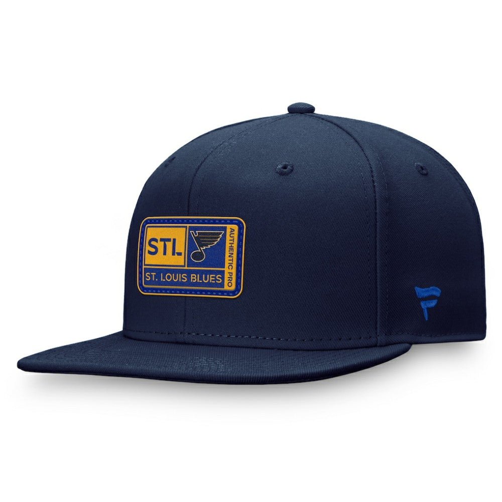 NHL St. Louis Blues Fanatics Authentic Pro Training Camp Snapback Hat - Navy