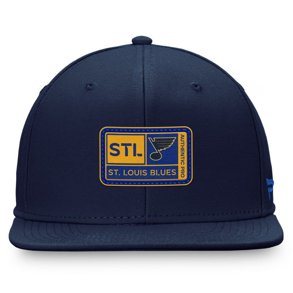 NHL St. Louis Blues Fanatics Authentic Pro Training Camp Snapback Hat - Navy