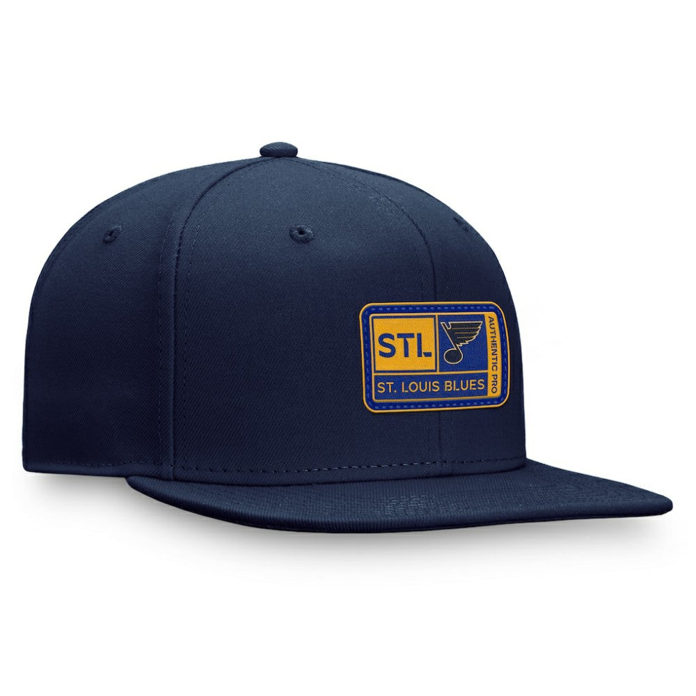 NHL St. Louis Blues Fanatics Authentic Pro Training Camp Snapback Hat - Navy