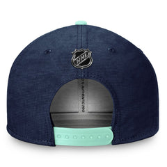 NHL Seattle Kraken Fanatics Authentic Pro Rink Snapback Hat - Deep Sea Blue/Light Blue