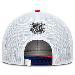 NHL Washington Capitals Fanatics Authentic Pro Rink Adjustable Trucker Hat - Navy/White