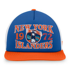 NHL New York Islanders Fanatics Heritage Foam Front Adjustable Trucker Hat - Royal