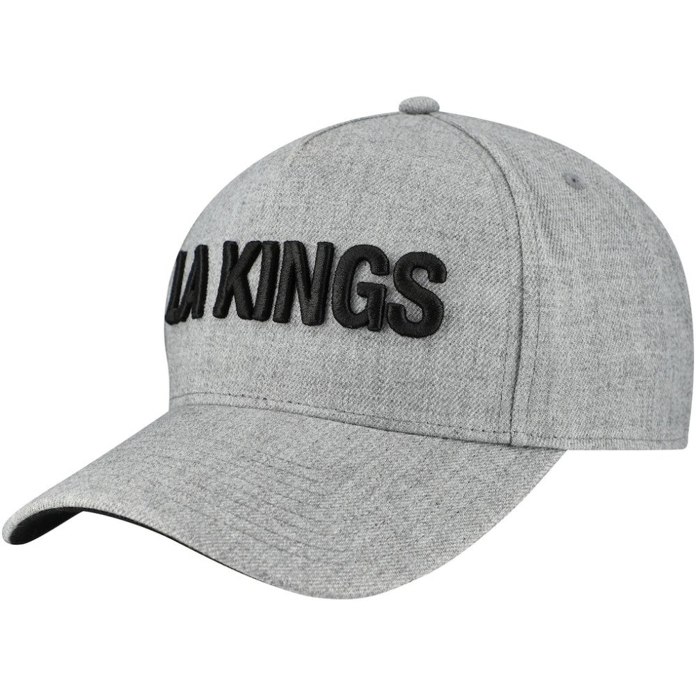 NHL Los Angeles Kings Fanatics Elements A-Frame Leather Strapback Hat - Heather Gray
