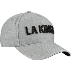 NHL Los Angeles Kings Fanatics Elements A-Frame Leather Strapback Hat - Heather Gray