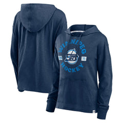 NHL Winnipeg Jets Fanatics Women's Faded Pullover Hoodie - Heather Navy