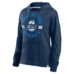 NHL Winnipeg Jets Fanatics Women's Faded Pullover Hoodie - Heather Navy