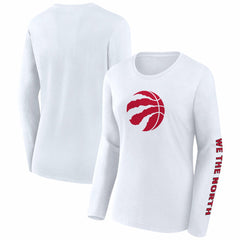 Toronto Raptors Women's Long Sleeve T-Shirt White