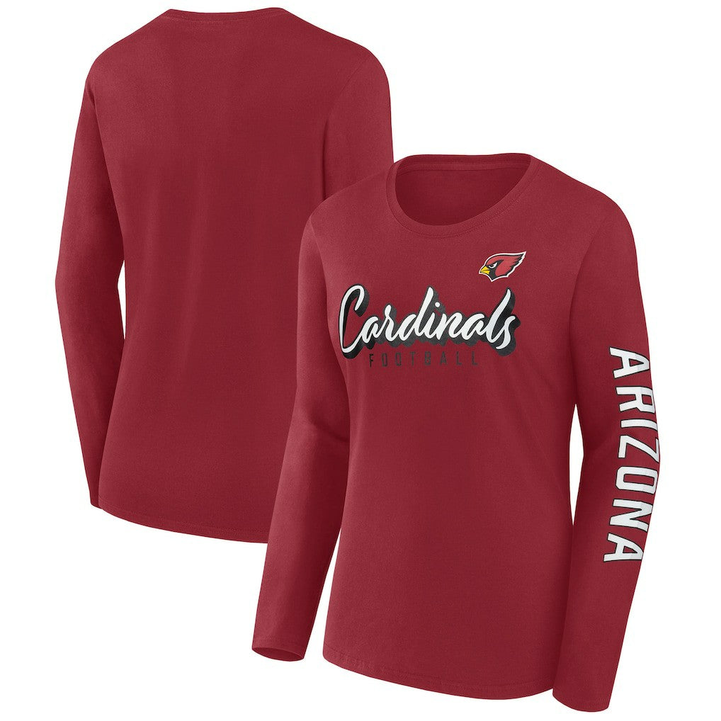 Arizona Cardinals Women's Cheerleader Long Sleeve T-Shirt Cardinal