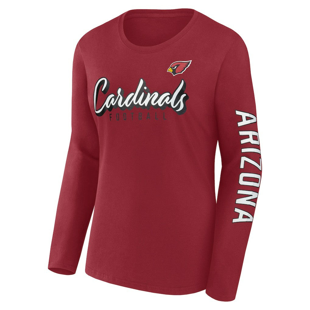 Arizona Cardinals Women's Cheerleader Long Sleeve T-Shirt Cardinal