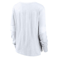 NHL Seattle Kraken Fanatics Women's White Out Lace-Up Fashion Long Sleeve T-Shirt