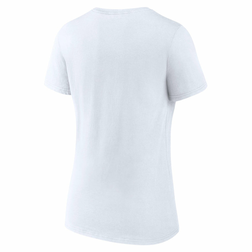 Milwaukee Bucks Women's Bench Warmer V-Neck T-Shirt White