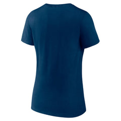 NHL Seattle Kraken Fanatics Women's V-Neck T-Shirt - Deep Sea Blue