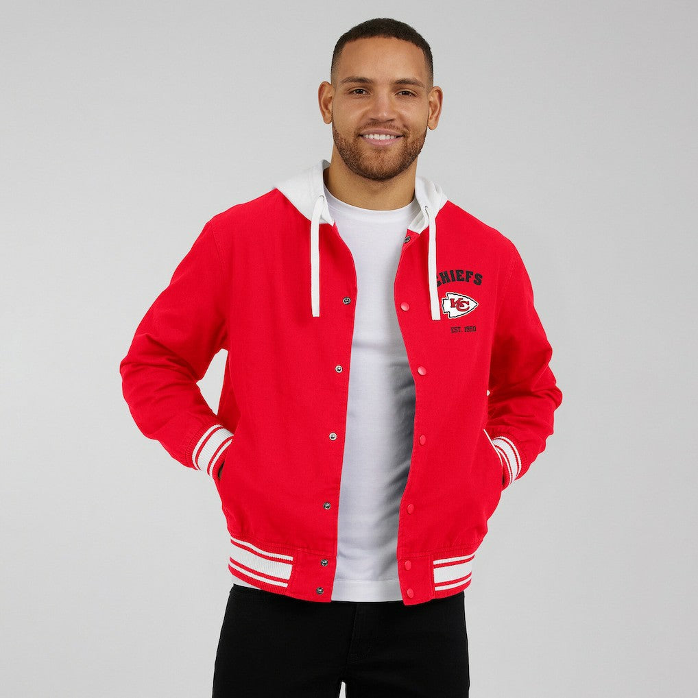 Kansas City Chiefs Darius Rucker Collection Full-Snap Hoodie Jacket Red