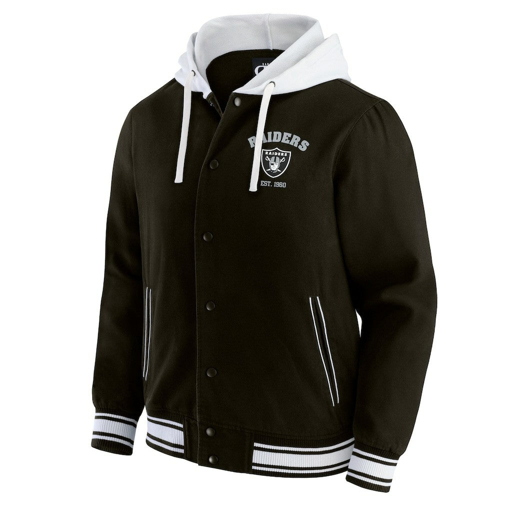 Las Vegas Raiders Darius Rucker Collection Full-Snap Hoodie Jacket Black