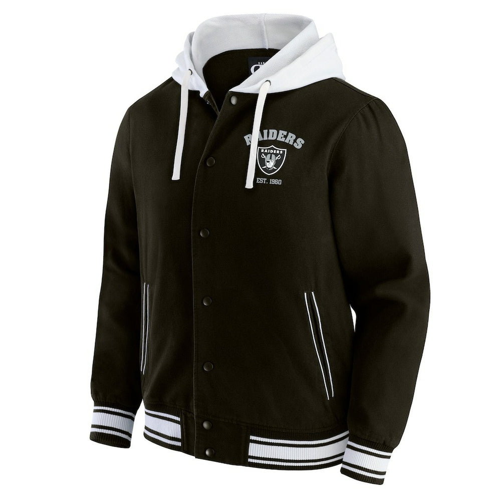 Las Vegas Raiders Darius Rucker Collection Full-Snap Hoodie Jacket Black
