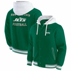 New York Jets Darius Rucker Collection Full-Snap Hoodie Jacket Green