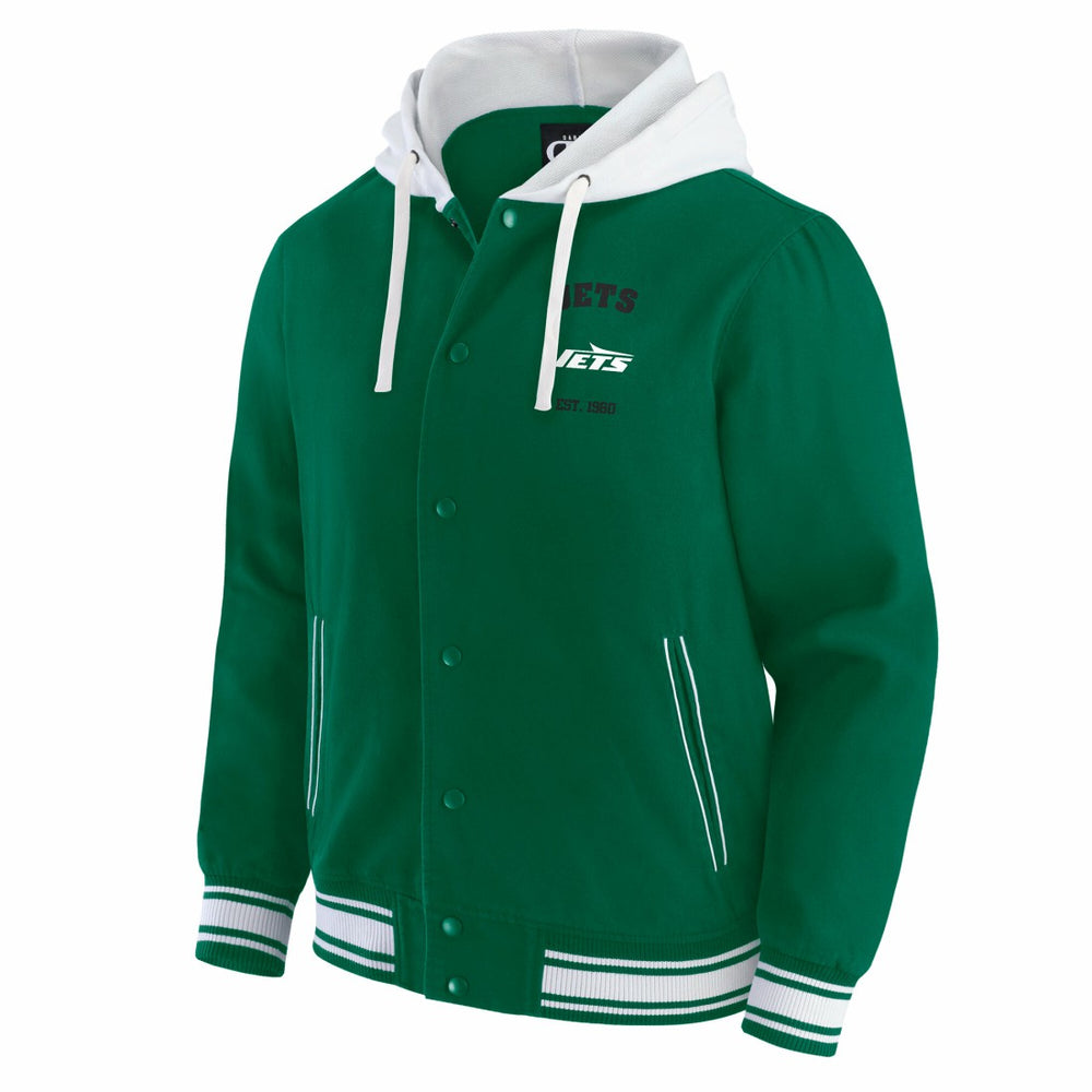 New York Jets Darius Rucker Collection Full-Snap Hoodie Jacket Green